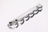 Trans-Dapt Performance Chrome Valve Covers 9357 Cover, Stock Height, Steel, Chrome, Plain, Ford, 240/300, L6, Each thumbnail 2