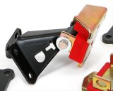Trans-Dapt Performance Engine Swap Motor Mounts 4200 Mounts, Swap, Black Steel Brackets, Red Polyurethane Bushings, Chevy, 4.8L, 5.3L, 6.0L, Kit thumbnail 1
