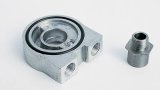 Trans-Dapt Performance Oil Cooler Sandwich Adapters 1313 Adapter, Filter, Sandwich, Aluminum, Natural, 3/4-16 in. Thread, 3/8 in. NPT Inlet/Outlet, Each thumbnail 2