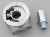Trans-Dapt Performance Oil Cooler Sandwich Adapters 1320 Adapter, Filter, Sandwich, Aluminum, Natural, 13/16-16 in. Thread, 3/8 in. NPT Inlet/Outlet, Each thumbnail 2