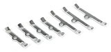Trans-Dapt Performance Chrome Valve Cover Spreader Bars 9640 Hold-Down Tabs, Steel, Plated, Chevy, Big Block V8, Set of 7 thumbnail 1