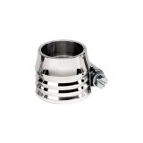 Billet Specialties Aluminum Hose End Clamps 67425 Clamp, Stainless Steel Clamp, Polished Cover, 5/8 in. Maximum Diameter, Rubber Only, Each thumbnail 3