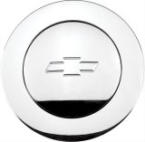 Billet Specialties Horn Buttons 32325 Button, Aluminum, Large Trim, Polished, Chevy Bowtie Emblem, for Specialties, Lecarra, Each thumbnail 1