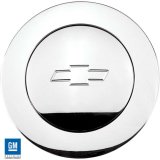 Billet Specialties Horn Buttons 32325 Button, Aluminum, Large Trim, Polished, Chevy Bowtie Emblem, for Specialties, Lecarra, Each thumbnail 3