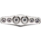 Billet Specialties Dash Inserts 36535 Gauge Panel, Aluminum, Polished, Two 3 3/8 in. Holes, Four 2 1/16 in. Holes, Universal, Each thumbnail 2