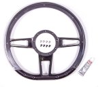 Billet Specialties Half-Wrap Steering Wheels BC29409 Wheel, Half-Wrap, Formula, Aluminum, Black Anodized, 3-Spoke, 14 in. Diameter, 9-Bolt Mount, Each thumbnail 4