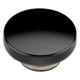 Billet Specialties Radiator Caps BLK75120 Cap, Aluminum, Black Anodized, Round, Plain, 16 psi, Each thumbnail 1