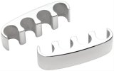 Billet Specialties Plug Wire Separators 69601 Spark Separators, Aluminum, Polished, 4-Wires, Clip-In, Pair thumbnail 1