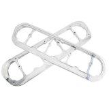 Billet Specialties Ford Valve Cover Adapters 95032 Adapters, Aluminum, Natural, to LS Cylinder Head, Pair thumbnail 1