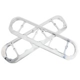Billet Specialties Ford Valve Cover Adapters 95032 Adapters, Aluminum, Natural, to LS Cylinder Head, Pair thumbnail 3