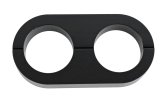 Billet Specialties Hose Separators BLK68720 Separator, Aluminum, Black, Two .906 in. Holes, Each thumbnail 1