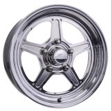 Billet Specialties Street Lite Polished Wheels 15x8 Wheel, Series, Aluminum, Polished, 15 in. x 8.00 in., 5 x 4.75 in. Bolt Circle, 3.500 in. Backspacing, Each thumbnail 1
