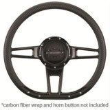 Billet Specialties Half-Wrap Steering Wheels BLK29409 Wheel, Half-Wrap, Formula, Aluminum, Black Anodized, 3-Spoke, 14 in. Diameter, 9-Bolt Mount, Each thumbnail 3