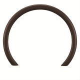 Billet Specialties Steering Wheel Half-Wraps 28708 Half Wrap, D-shaped, Leather, Black, 14 in., Each thumbnail 1