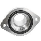 Billet Specialties Thermostat Housings 90920 Water Neck, Aluminum, Natural, Straight Up, -20 AN Male Threads, Chevy, LS, Each thumbnail 2