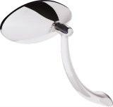 Billet Specialties Side View Mirror Sets 74920 Mirrors, Aluminum, Polished, Manual Adjustment, Oval Shape, Pair thumbnail 1