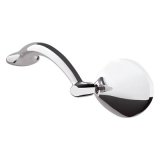 Billet Specialties Side View Mirror Sets 74920 Mirrors, Aluminum, Polished, Manual Adjustment, Oval Shape, Pair thumbnail 2