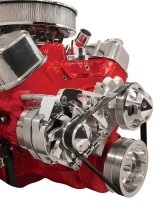 Billet Specialties Polished Alternator Brackets FM0207PC Bracket, Aluminum, Polished, Water Pump Mount, Long Water Pump, Chevy, Big Block, Kit thumbnail 1