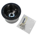 Billet Specialties Steering Wheel Hub Adapters BLK31126 Adapter, Aluminum, Black Anodized, 9-Bolt, GM, Each thumbnail 1