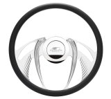 Billet Specialties Half-Wrap Steering Wheels 34055 Wheel, PSYCHO, Half-Wrap, 15.5 in. Diameter, 2 in. Dish, Polished Aluminum, 9 Bolt, Each thumbnail 1
