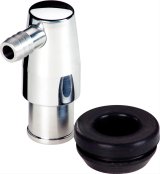 Billet Specialties PCV Valves 22120 Valve, 90 Degree, Aluminum, Polished, 1.22 in. O.D., 3/8 in. Hose Barb, Each thumbnail 1