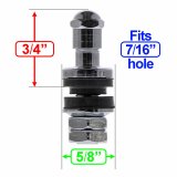 Billet Specialties Bolt-On Valve Stems 999900 Stems, Steel, Chrome, Bolt-On, Set of 4 thumbnail 2