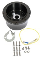 Billet Specialties Steering Wheel Hub Adapters BLK31322 Adapter, Aluminum, Black Anodized, 9-Bolt, GM, Each thumbnail 2