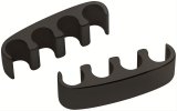 Billet Specialties Plug Wire Separators 69681 Ignition Looms/Separators, Aluminum, Black Anodized, Clip-in, Pair thumbnail 1