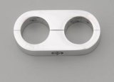 Billet Specialties Hose Separators 68320 Separator, Aluminum, Polished, Two .625 in. Holes, Each thumbnail 1