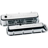 Billet Specialties Diecast Aluminum Valve Covers 96123 Covers, Tall, Aluminum, Polished, Chevy Logo, Chevy, Big Block, Pair thumbnail 2