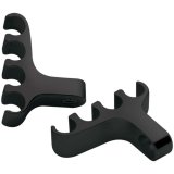 Billet Specialties Plug Wire Separators 69784 Separators, 4-wire, Aluminum, Black Anodized, Pair thumbnail 2