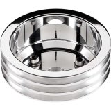 Billet Specialties Crankshaft Pulleys 78230 Pulley, Aluminum, Polished, 3-Groove, V-Belt, 6.438 in. Diameter, Chevy, Each thumbnail 2
