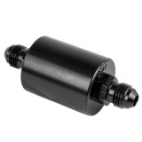 Billet Specialties 40 Microns Fuel Filter with -6 AN Inlet Size BLK42230 Filter, Inline Mount, Aluminum, Black Anodized, Inlet/Outlet, 4.50 in. Length, 1.375 in. O.D, Each thumbnail 1