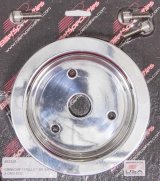 Billet Specialties Crankshaft Pulleys 83320 Pulley, V-Belt, 3-Groove, Aluminum, Polished, Chevy, Big Block, Short Pump, Each thumbnail 2