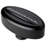 Billet Specialties Valve Cover Breathers BLK20923 Breather, Oval, Push-in, Aluminum, Black Anodized, Chevrolet Logo, Each thumbnail 2