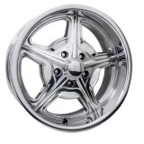 Billet Specialties Legends Series Speedway Polished Wheels 20x8.5 Wheel, Speedway, Aluminum, Polished, 20 in. x 8.5 in., 5 x 5.0 in. Bolt Circle, 5.500 in. Backspace, Each thumbnail 6