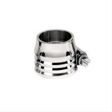 Billet Specialties Aluminum Hose End Clamps 67625 Clamp, Stainless Steel Clamp, Polished Cover, 3/4 in. Maximum Diameter, Rubber Only, Each thumbnail 1