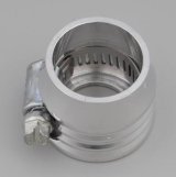 Billet Specialties Aluminum Hose End Clamps 67625 Clamp, Stainless Steel Clamp, Polished Cover, 3/4 in. Maximum Diameter, Rubber Only, Each thumbnail 2