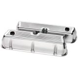 Billet Specialties Diecast Aluminum Valve Covers 95320 Covers, Tall, Aluminum, Polished, Ball-Milled, Ford, Small Block, Pair thumbnail 1