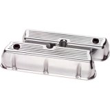 Billet Specialties Diecast Aluminum Valve Covers 95320 Covers, Tall, Aluminum, Polished, Ball-Milled, Ford, Small Block, Pair thumbnail 2
