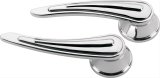 Billet Specialties Interior Door Handles 45528 Handles, Interior, Aluminum, Polished, Rail Style, Round Spline Shaft, Pair thumbnail 1
