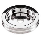 Billet Specialties Crankshaft Pulleys 81220 Crank Pulley, SBC, Short Pump, 2 Groove thumbnail 1