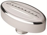 Billet Specialties Valve Cover Breathers 20923 Breather, Oval, Push-in, Aluminum, Polished, Chevrolet Logo, Each thumbnail 1
