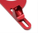 Quick Fuel Billet Aluminum Throttle Cable Brackets 49-126QFT Bracket, Aluminum, Red Anodized, Fuel, 4150/4160, Lokar Cable. Each thumbnail 1
