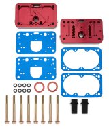 Quick Fuel E85 Billet Metering Block Conversion Kits 34-106QFT Conversion, Aluminum, Red Anodized, Fuel, 4150, Kit thumbnail 2