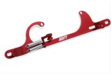 Quick Fuel Billet Aluminum Throttle Cable Brackets 49-125QFT Bracket, Aluminum, Red Anodized, Holley, 4150/4160, GM Cable. Each thumbnail 3