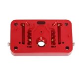 Quick Fuel Billet Metering Blocks 34-4QFT Block, Primary, Secondary, Aluminum, Red Anodized, 4150 Series Carburetors, Each thumbnail 1