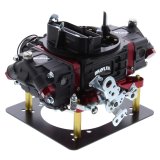 Quick Fuel Brawler Street Series 650 CFM 4-Barrel Carburetor BR-67318 Carburetor, Series, cfm, Mechanical Secondary, Electric Choke, 4-Barrel, Square Bore, Black, Red Anodized Metering Blocks, Each thumbnail 1