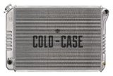 Cold Case Performance Aluminum Radiators LMM570-5 Radiator, Performance, Aluminum, Polished, Crossflow, 2 Row, Coyote Swap, Ford, Each thumbnail 2