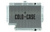 Cold Case Performance Aluminum Radiators for 1961-1965 IMPALA - CHI565A-5 Radiator, Performance, Aluminum, Polished, Downflow, 2 Row, Transmission Cooler, Chevy, 500 Steering Box, Each thumbnail 2